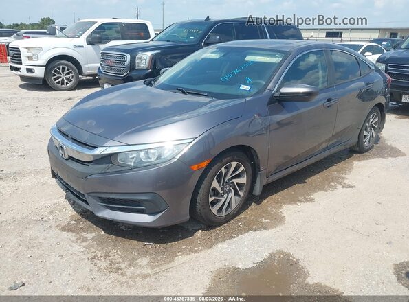 19XFC2F74GE042769 2016 HONDA CIVIC Gray Przód lewy