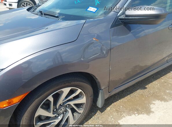19XFC2F74GE042769 2016 HONDA CIVIC Gray Widok z przodu