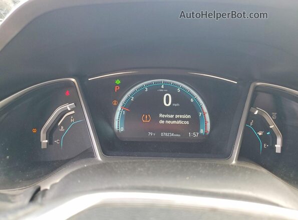 19XFC2F74GE054923 2016 HONDA CIVIC Silver Vista del cuadro de instrumentos