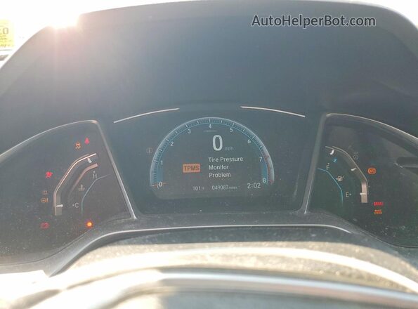 19XFC2F74HE207706 2017 HONDA CIVIC White Widok zestawu wskaźników
