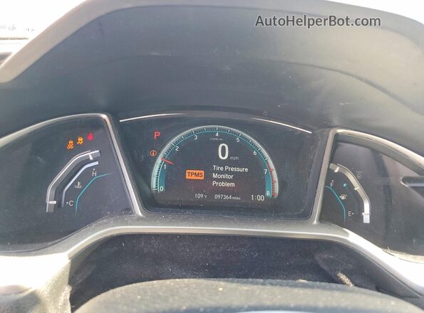 19XFC2F74JE009116 2018 HONDA CIVIC Gray Вид щитка приладів