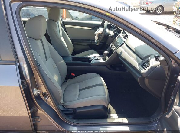 19XFC2F74JE022352 2018 HONDA CIVIC Gray Vista interior delantera