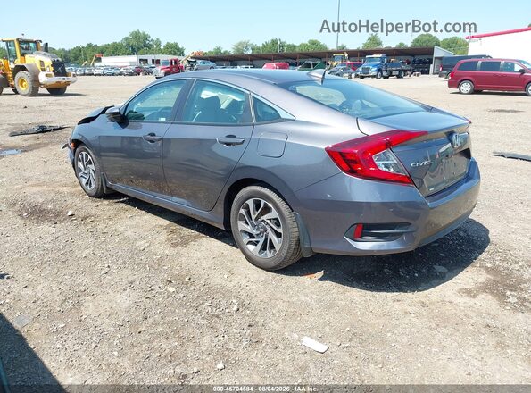 19XFC2F74JE022352 2018 HONDA CIVIC Gray Trasero izquierdo