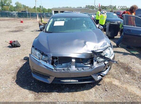 19XFC2F74JE022352 2018 HONDA CIVIC Gray Vista del cuadro de instrumentos