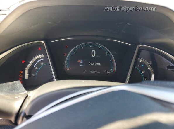 19XFC2F74JE031553 2018 HONDA CIVIC Gray Instrument cluster view