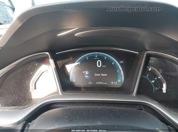 19XFC2F75GE043185 2016 HONDA CIVIC Black უკანა სავარძლების ხედი