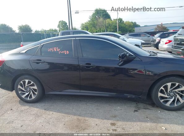 19XFC2F75GE043185 2016 HONDA CIVIC Black უკანა სალონის ხედი