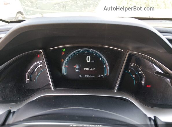 19XFC2F75GE044174 2016 HONDA CIVIC Gray Вид задніх сидінь
