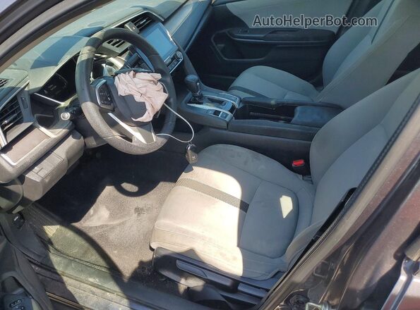 19XFC2F75GE073948 2016 HONDA CIVIC Gray Вид салону спереду