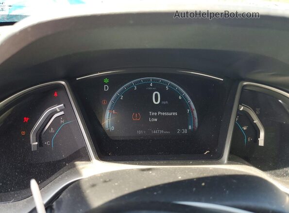 19XFC2F75GE073948 2016 HONDA CIVIC Gray Вид щитка приладів