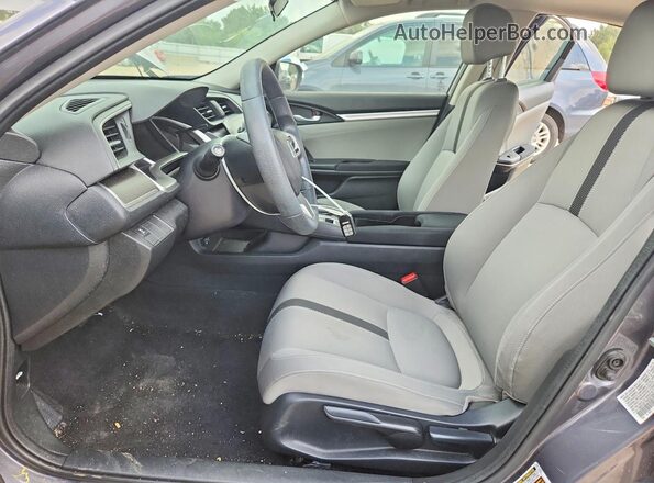 19XFC2F75GE075067 2016 HONDA CIVIC Gray წინა სალონის ხედი