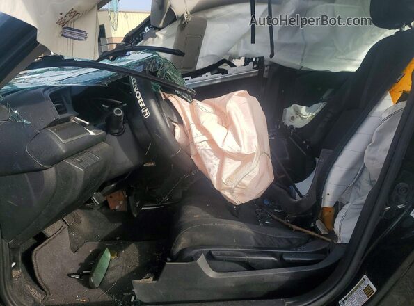 19XFC2F75GE224819 2016 HONDA CIVIC Black Front interior view
