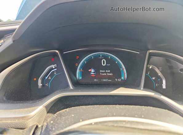 19XFC2F75GE228918 2016 HONDA CIVIC Black Instrument cluster view