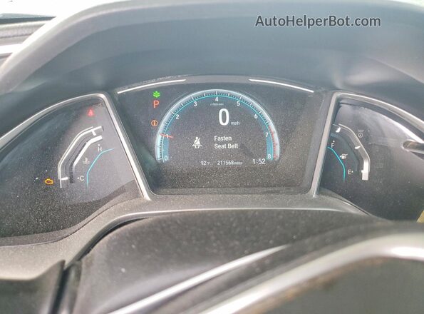 19XFC2F75HE040143 2017 HONDA CIVIC White Instrument cluster view