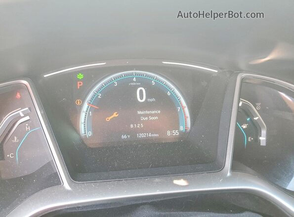 19XFC2F75HE205544 2017 HONDA CIVIC White Սարքավորումների վահանակի տեսք