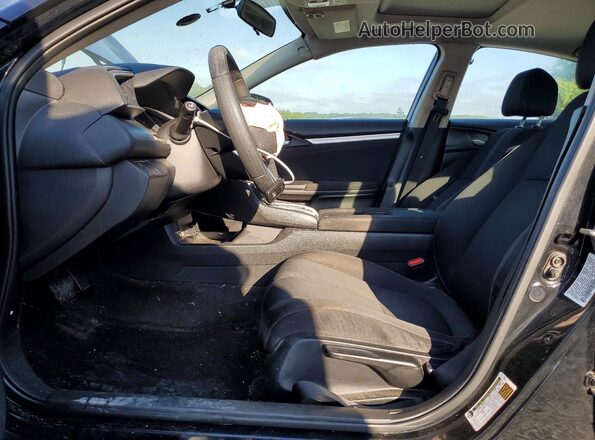 19XFC2F75HE220884 2017 HONDA CIVIC Black Front interior view