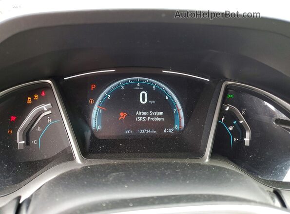 19XFC2F75HE220884 2017 HONDA CIVIC Black Instrument cluster view