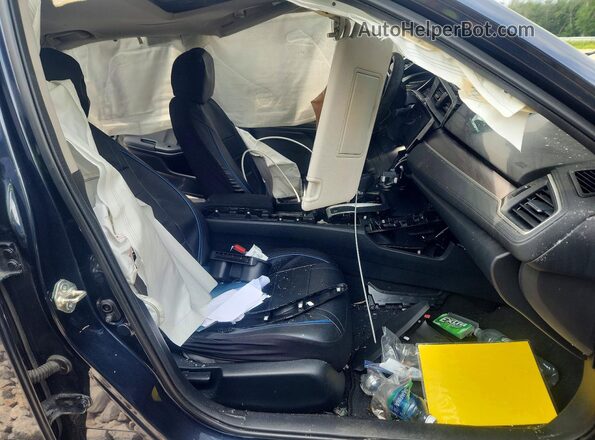 19XFC2F75HE227219 2017 HONDA CIVIC Black Widok wnętrza z przodu