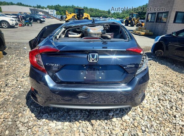 19XFC2F75HE227219 2017 HONDA CIVIC Black Widok z tyłu