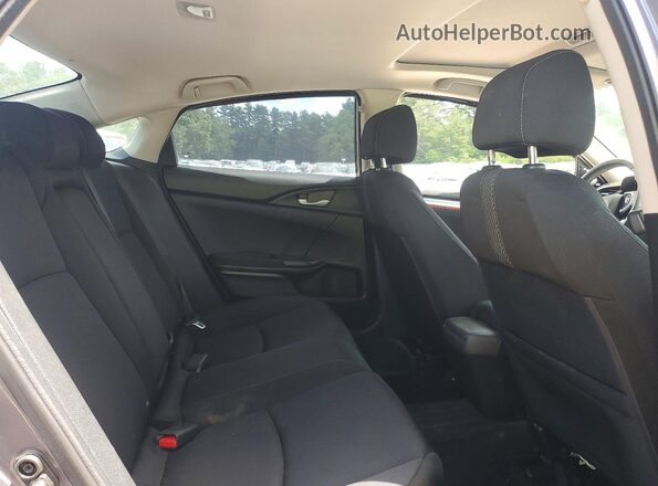 19XFC2F75JE202214 2018 HONDA CIVIC Gray Rear seats view
