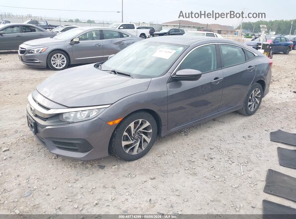 19XFC2F76GE025813 2016 HONDA CIVIC Gray Przód lewy