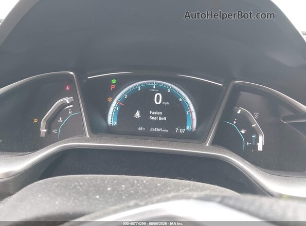 19XFC2F76GE025813 2016 HONDA CIVIC Gray Widok tylnych siedzeń