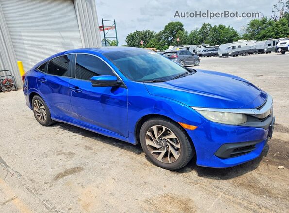 19XFC2F76GE045303 2016 HONDA CIVIC Синий Передняя правая четверть