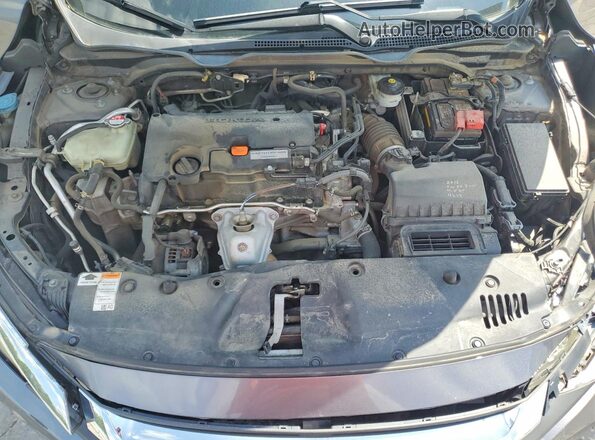 19XFC2F76GE093349 2016 HONDA CIVIC Gray უკანა სალონის ხედი