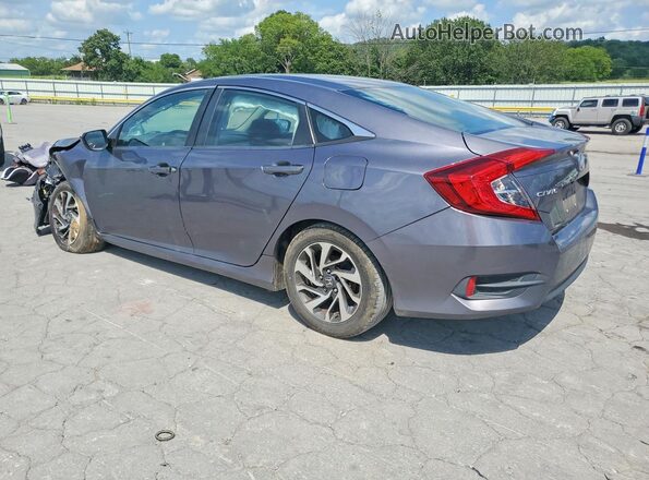 19XFC2F76GE093349 2016 HONDA CIVIC Gray უკანა მარცხენა