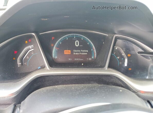 19XFC2F76GE093349 2016 HONDA CIVIC Gray ხელსაწყოთა პანელის ხედი