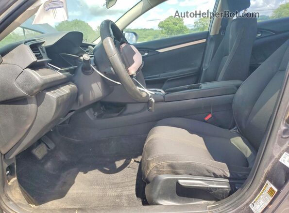 19XFC2F76GE093349 2016 HONDA CIVIC Gray წინა სალონის ხედი