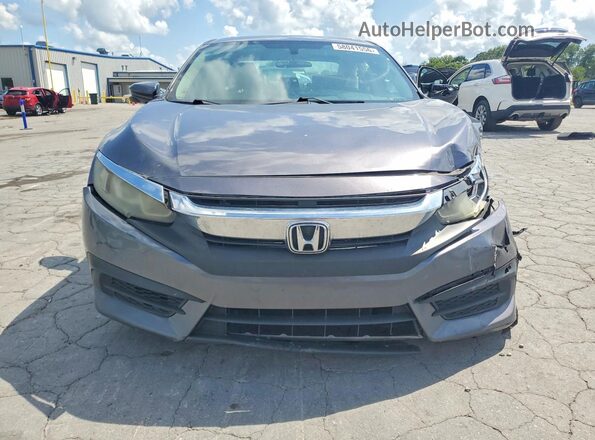 19XFC2F76GE093349 2016 HONDA CIVIC Gray წინა ხედი