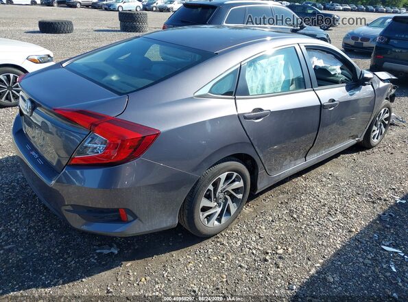19XFC2F76GE224067 2016 HONDA CIVIC Gray Задня права чверть