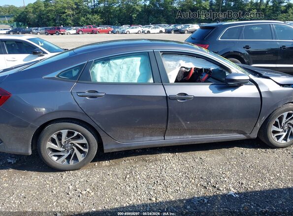 19XFC2F76GE224067 2016 HONDA CIVIC Gray Вид задньої частини салону