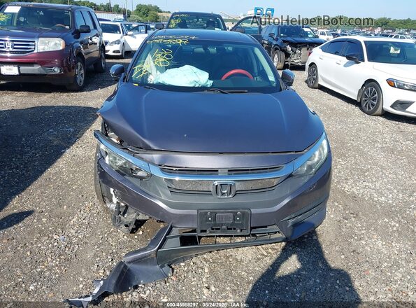 19XFC2F76GE224067 2016 HONDA CIVIC Gray Вид щитка приладів