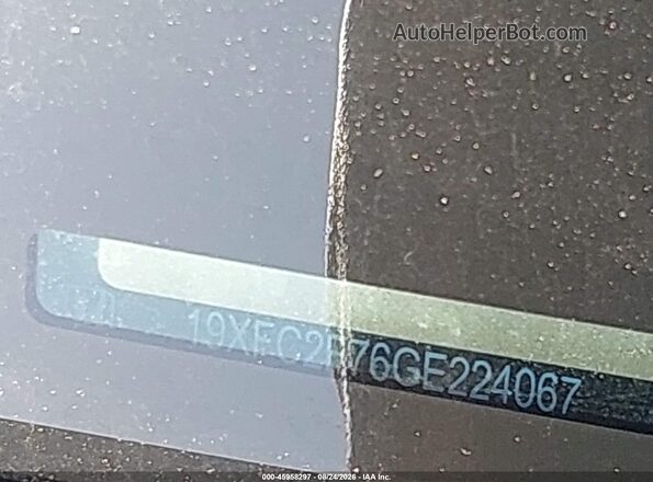 19XFC2F76GE224067 2016 HONDA CIVIC Gray 