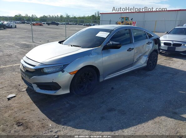 19XFC2F76HE070056 2017 HONDA CIVIC Silver Առջևի ձախ երեք քառորդ տեսարան