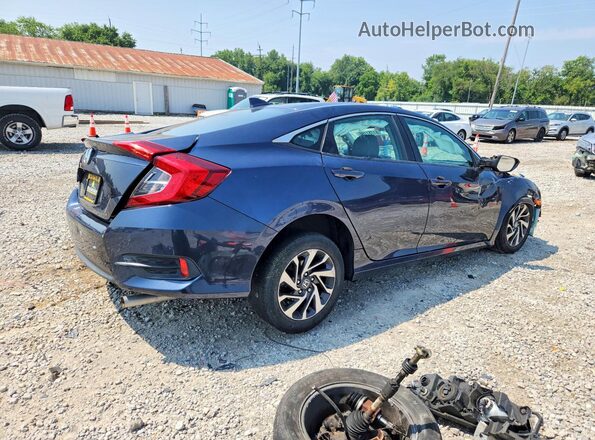 19XFC2F76HE201180 2017 HONDA CIVIC Синий Задняя правая четверть