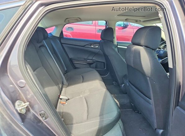 19XFC2F76JE009148 2018 HONDA CIVIC Gray Widok tylnych siedzeń