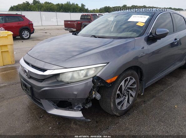 19XFC2F77GE024363 2016 HONDA CIVIC Gray Դիմացի տեսք