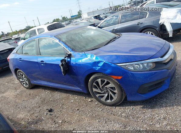 19XFC2F77GE068413 2016 HONDA CIVIC Blue Vista interior trasera