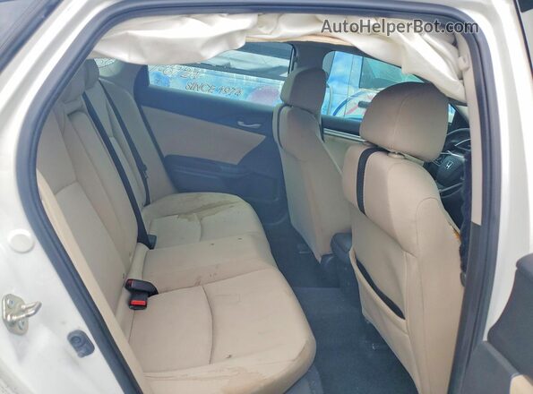 19XFC2F77GE093103 2016 HONDA CIVIC White Rear seats view