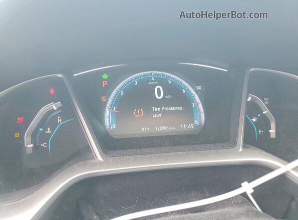19XFC2F77GE093103 2016 HONDA CIVIC White Instrument cluster view