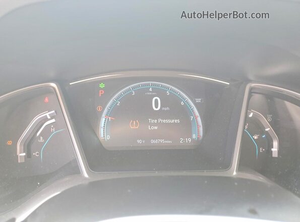 19XFC2F77GE214700 2016 HONDA CIVIC Gray Սարքավորումների վահանակի տեսք