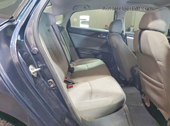 19XFC2F77HE078814 2017 HONDA CIVIC Blue Вид задніх сидінь