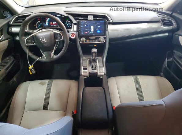 19XFC2F77HE078814 2017 HONDA CIVIC Blue Вид панелі приладів