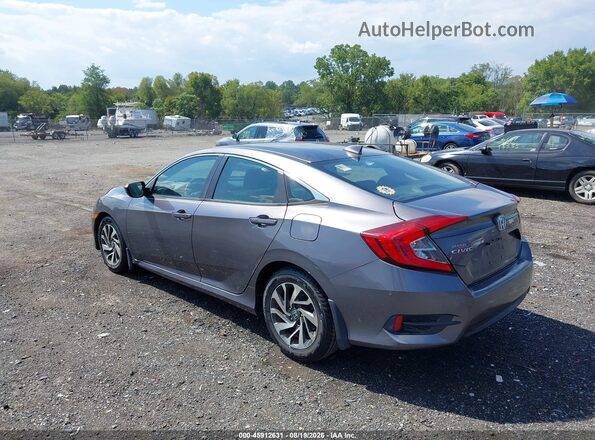 19XFC2F77HE214357 2017 HONDA CIVIC Gray Հետևի ձախ