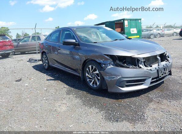 19XFC2F77HE214357 2017 HONDA CIVIC Gray Դիմացի տեսք
