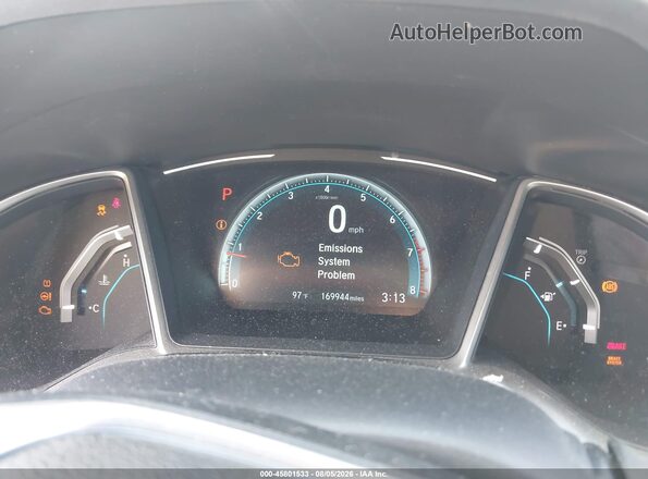 19XFC2F77HE228811 2017 HONDA CIVIC Gray Вид задніх сидінь