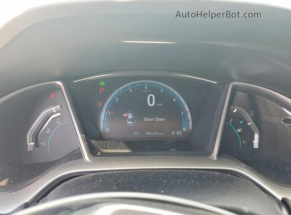 19XFC2F78GE069926 2016 HONDA CIVIC White Вид щитка приладів